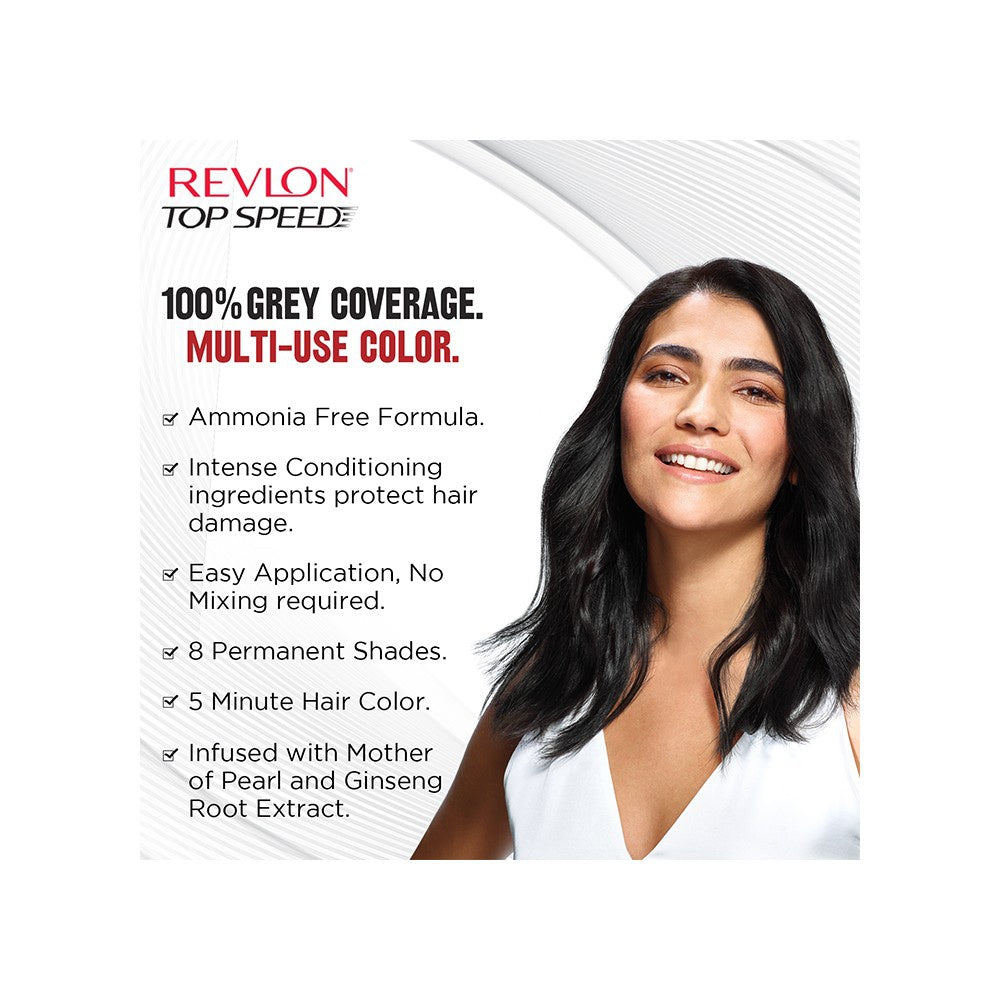 Revlon Top Speed Hair Colour (Natural Brown) : 1 pack