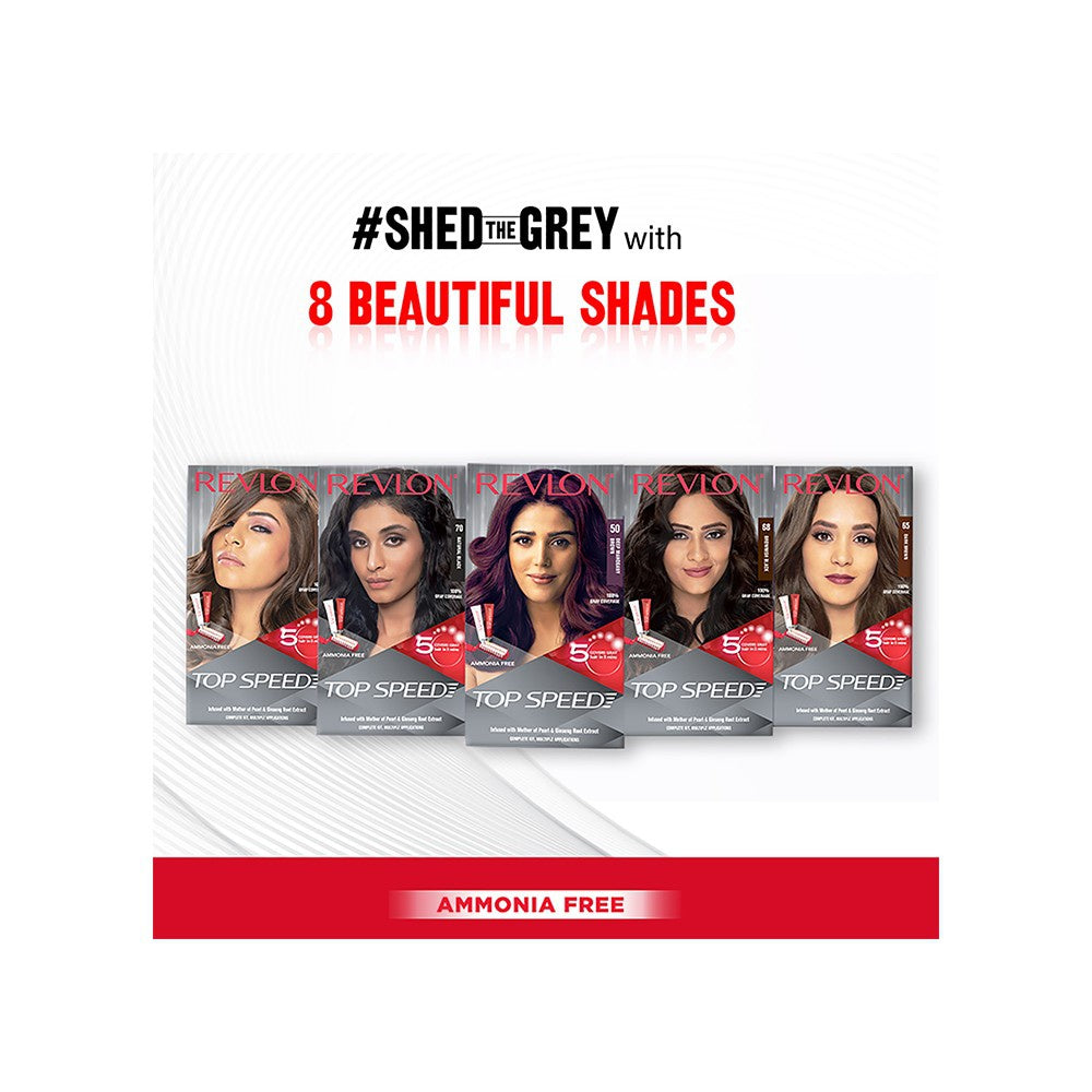 Revlon Top Speed Hair Colour (Natural Brown) : 1 pack