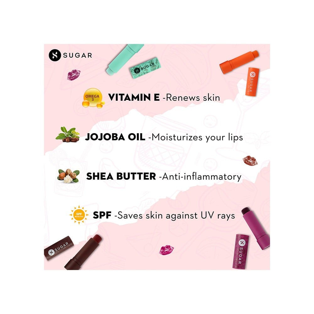 SUGAR Tipsy Moisturizing Tinted Lip Balm (Bramble 07) : 4.5 g