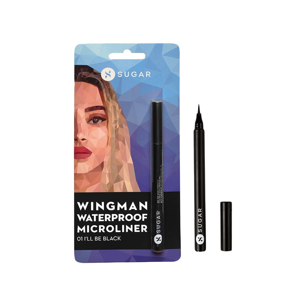 SUGAR Wingman Waterproof Micro Eyeliner (I'll Be Black 01) : 1.6 ml