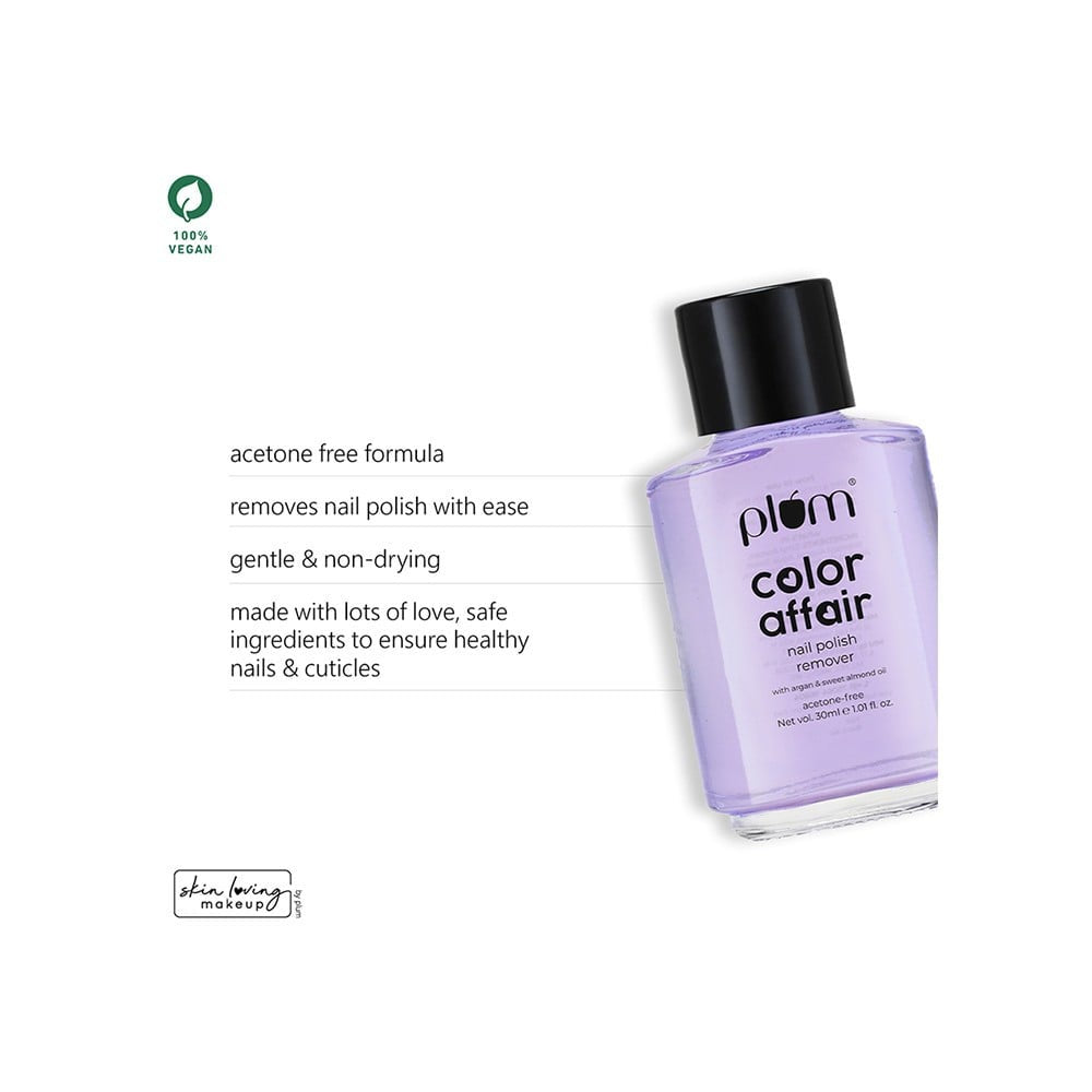 Plum Color Affair Nail Paint Remover : 30 ml