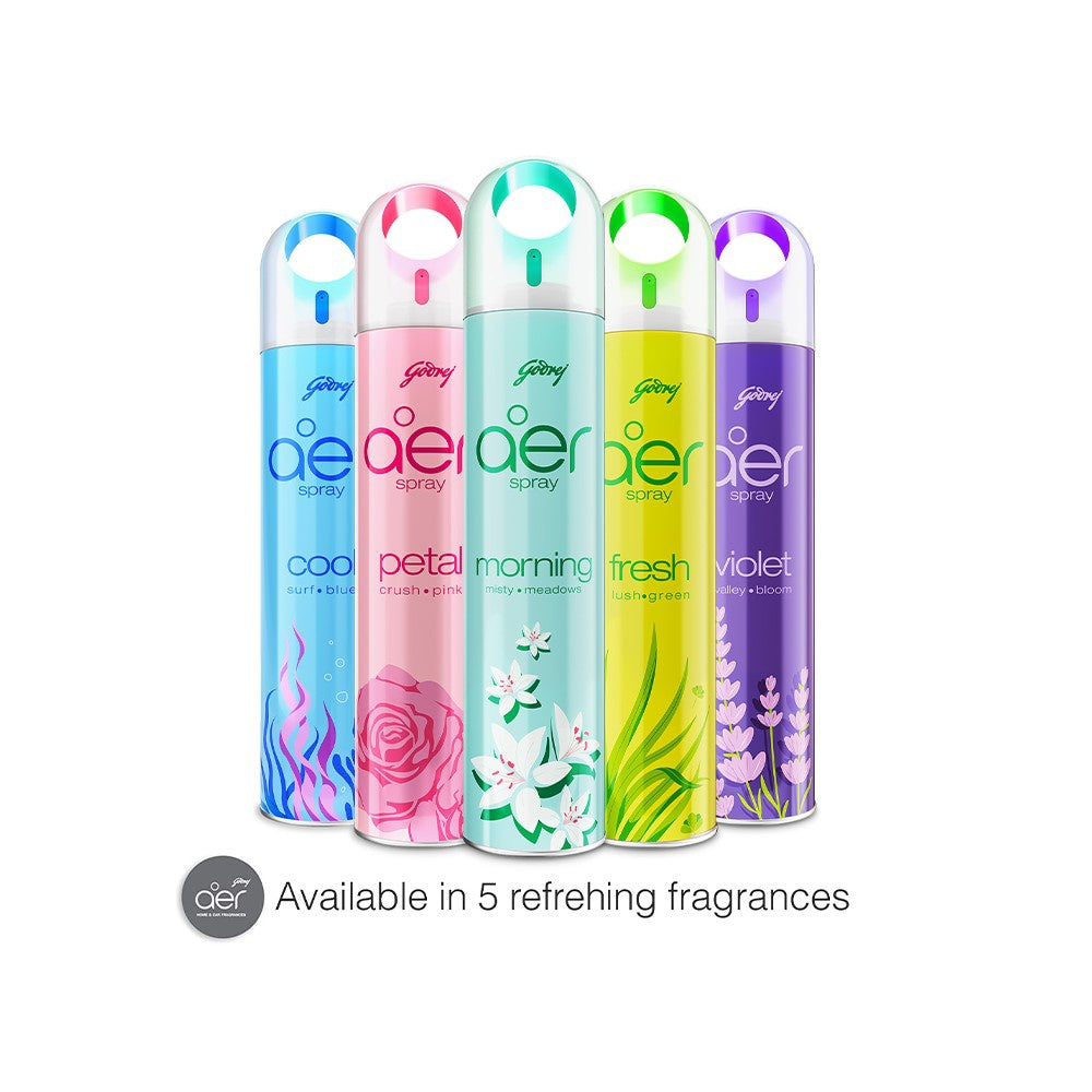 Godrej Aer Morning Misty Meadows Air Freshener - Pack of 2 : 2 x 220 ml