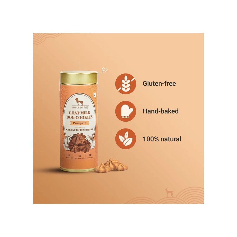HUFT Pumpkin Goat Milk Premium Dog Cookies : 200 g