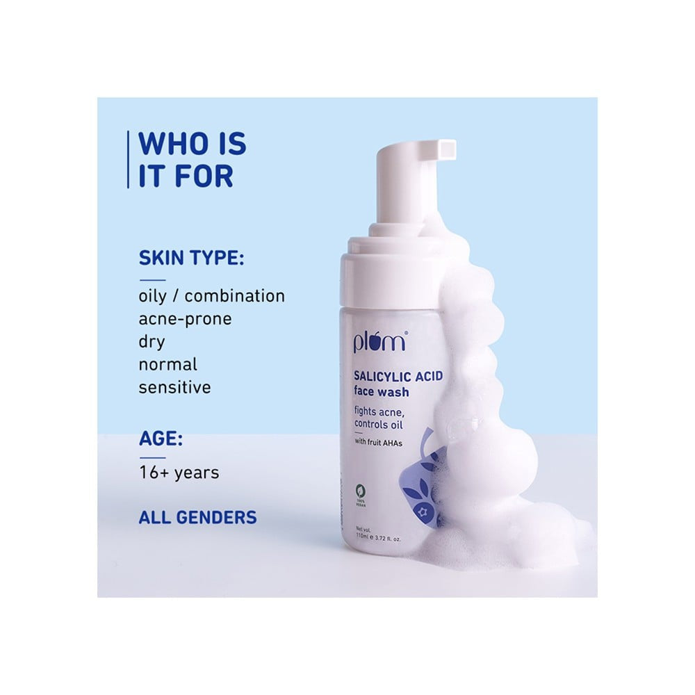 Plum Salicylic Acid Face Wash : 110 ml