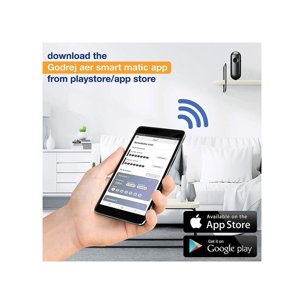 Godrej Aer Smart Matic Automatic Air Freshener Kit - Alive (Bluetooth Enabled) : 225 ml