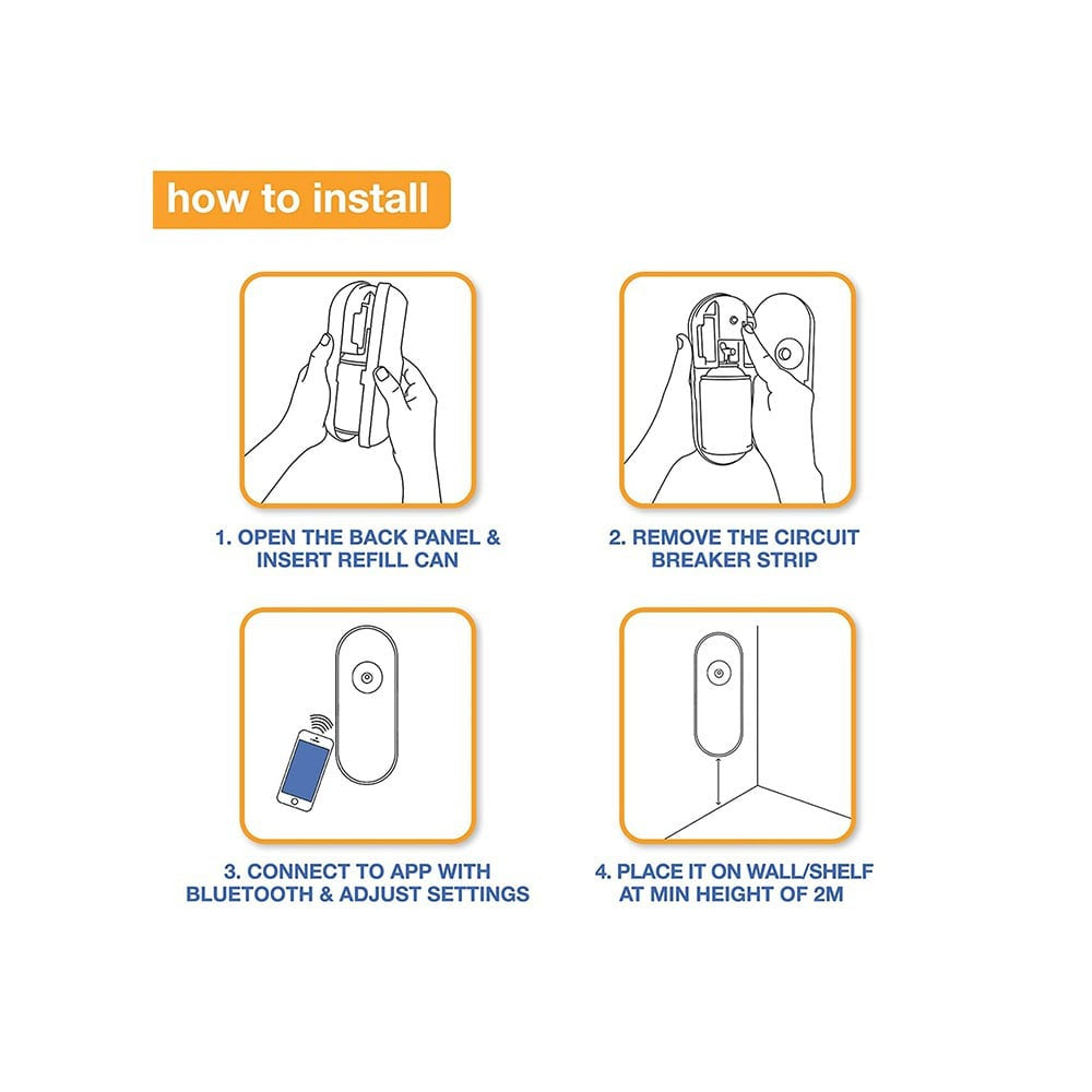 Godrej Aer Smart Matic Automatic Air Freshener Kit - Alive (Bluetooth Enabled) : 225 ml