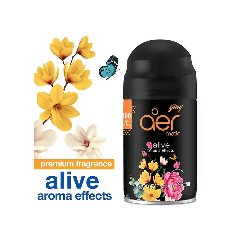 Godrej Aer Smart Matic Automatic Air Freshener Kit - Alive (Bluetooth Enabled) : 225 ml