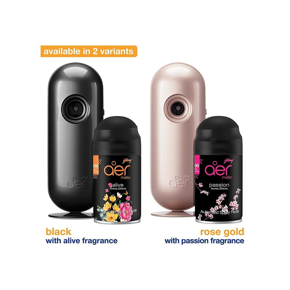 Godrej Aer Smart Matic Automatic Air Freshener Kit - Alive (Bluetooth Enabled) : 225 ml
