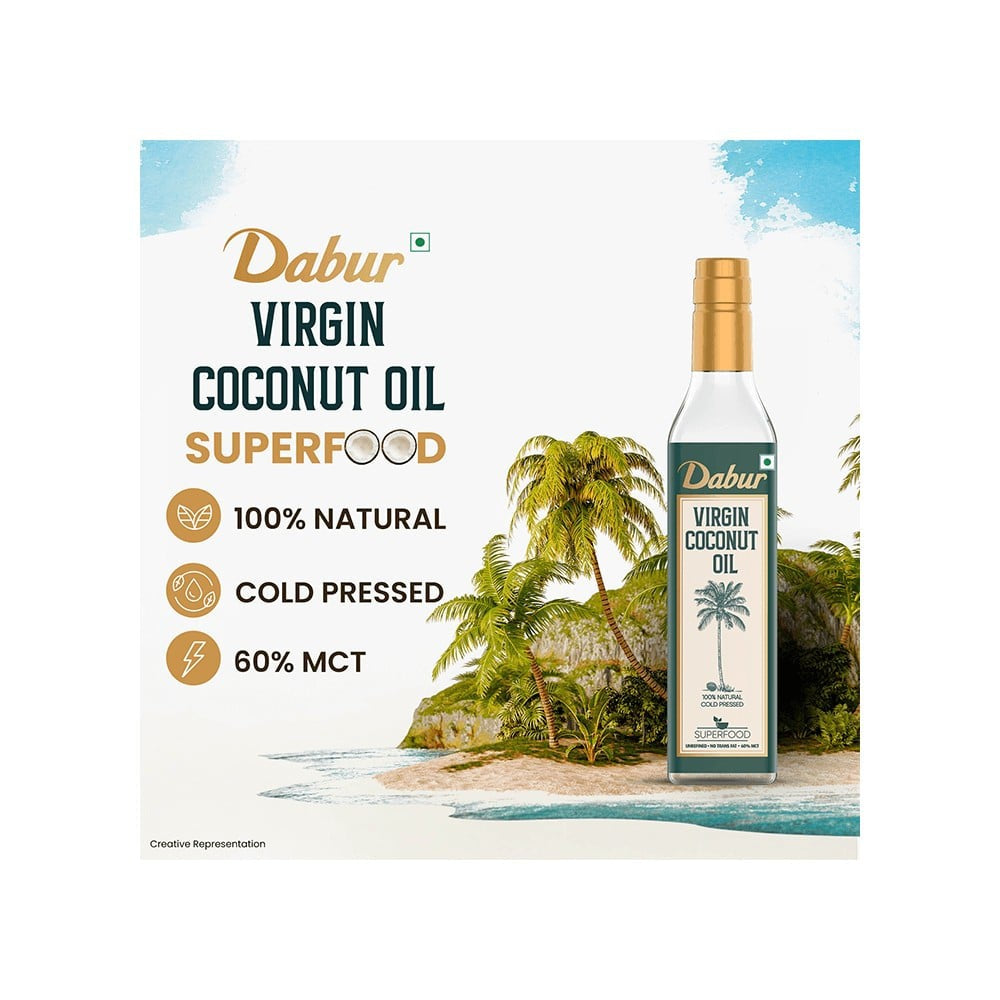 Dabur Virgin Coconut Oil : 500 ml