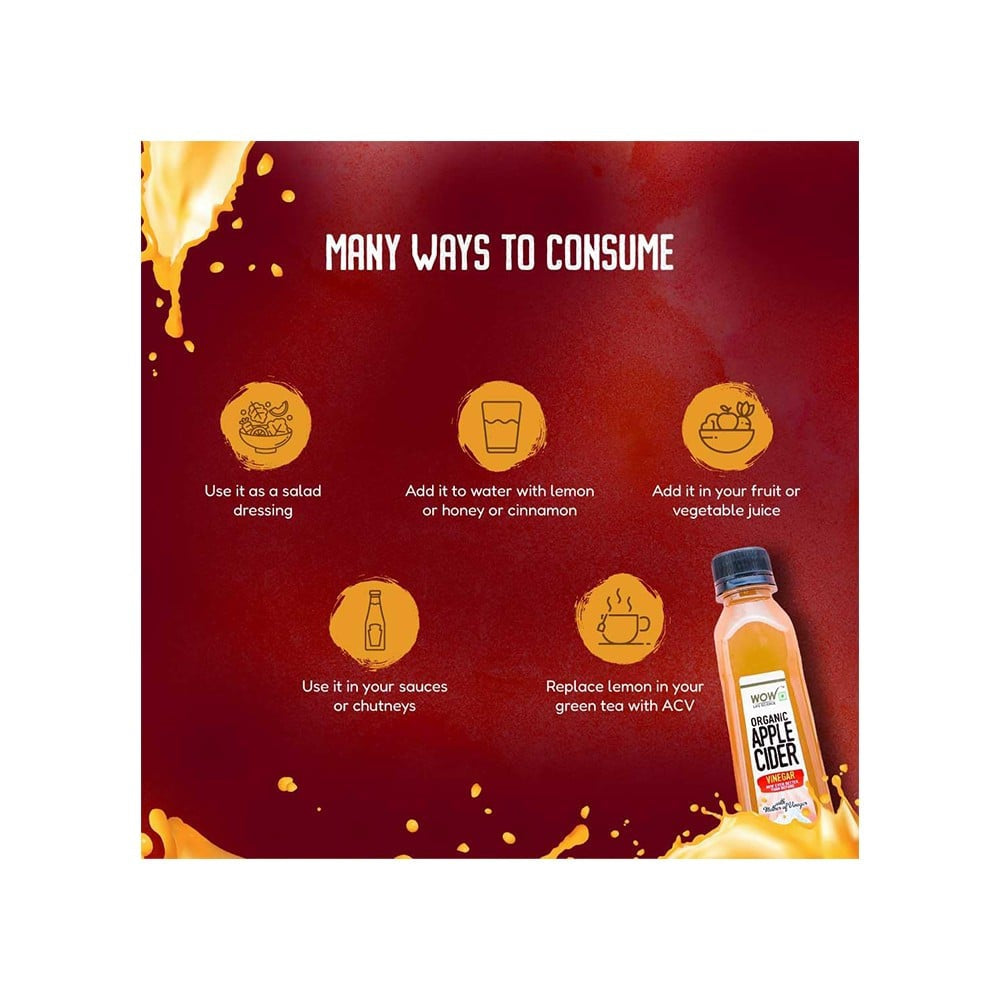 WOW Life Science Apple Cider Vinegar : 750 ml