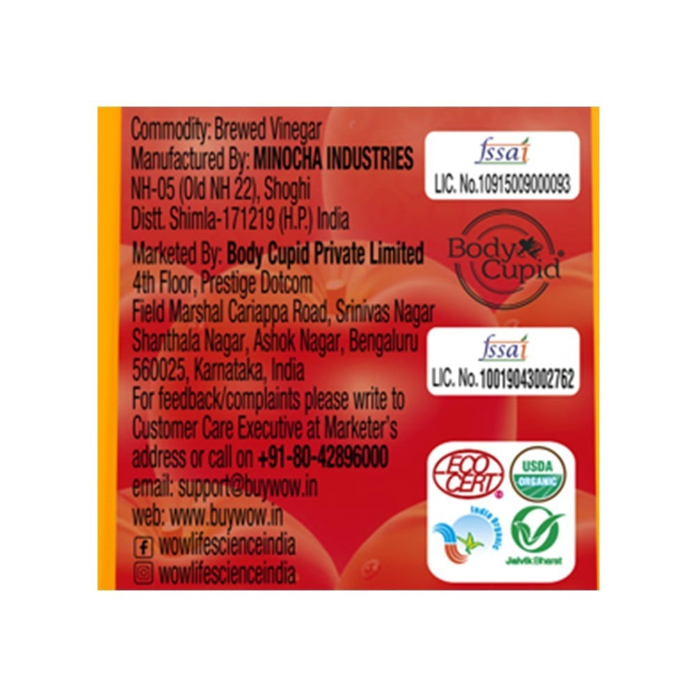 WOW Life Science Apple Cider Vinegar : 750 ml