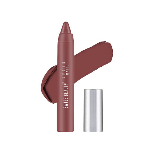 Swiss Beauty Lip Stain Matte Lipstick (Hazelnut 203) : 3.4 g