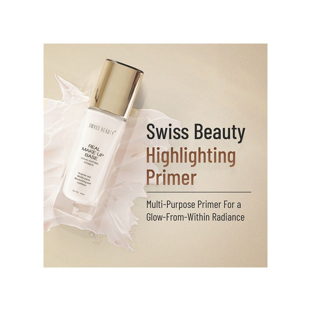 Swiss Beauty Real Makeup Base Highlighting Primer (Natural Tint) : 32 ml