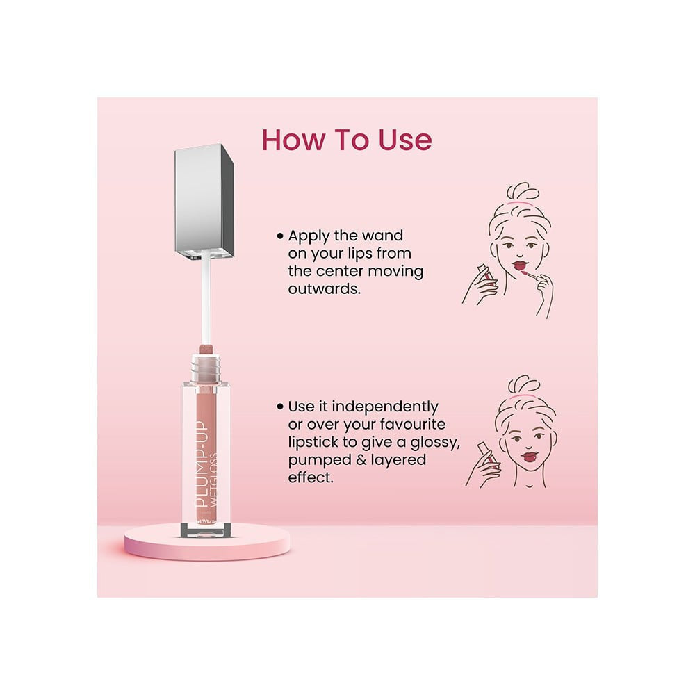 Swiss Beauty Plump-Up Wet Lip Gloss (Barely There) : 2 ml