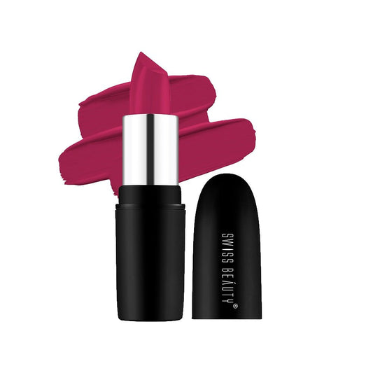 Swiss Beauty Pure Matte Lipstick (Hot Pink) : 3.8 g