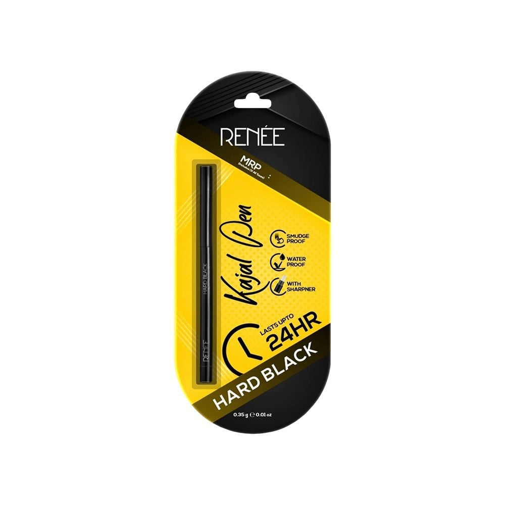 Renee Kajal Pen with Sharpener (Hard Black) : 0.35 g