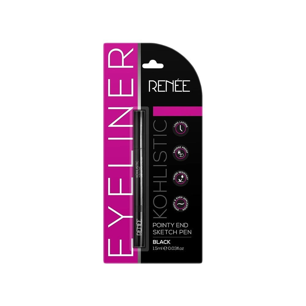 Renee Pointy End Sketchpen Eyeliner (Black) : 1.5 ml