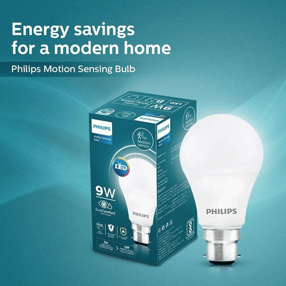 Philips Lighting 9W Motion Sensor Bulb (Cool Daylight) : 1 piece
