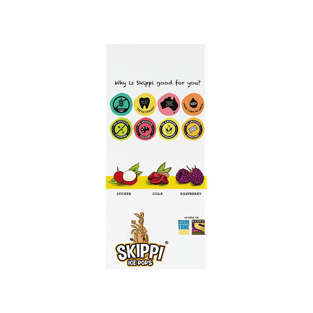 Skippi Natural Flavour Ice Pops : 384 ml