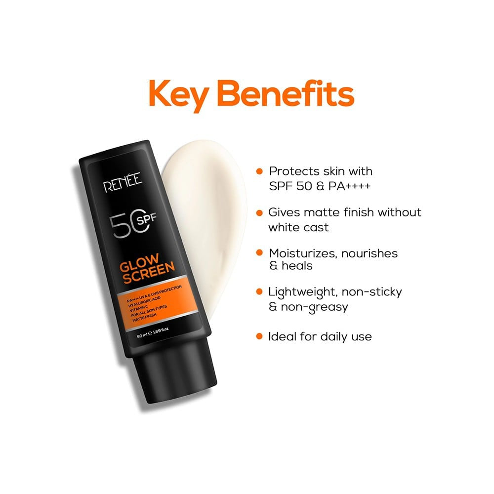 Renee Glowscreen - Sunscreen (SPF 50 PA++++) : 50 ml