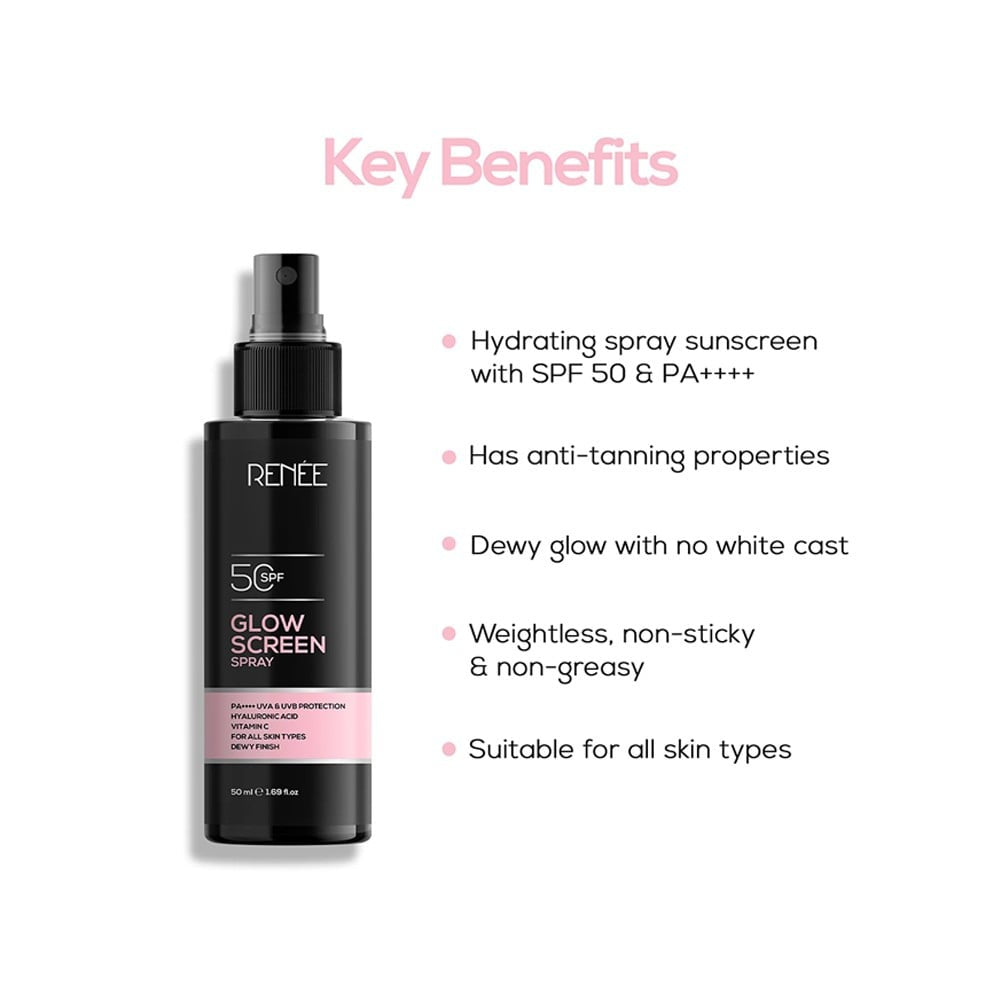 Renee Glowscreen - Sunscreen Spray (SPF 50 PA++++) : 50 ml