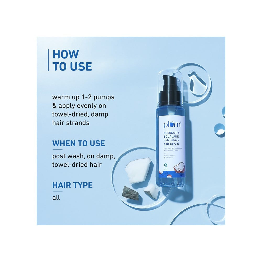 Plum Coconut & Squalane Nutri-Shine Hair Serum : 75 ml