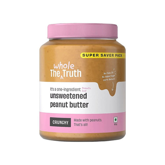 The Whole Truth Unsweetened & Crunchy Peanut Butter : 925 g