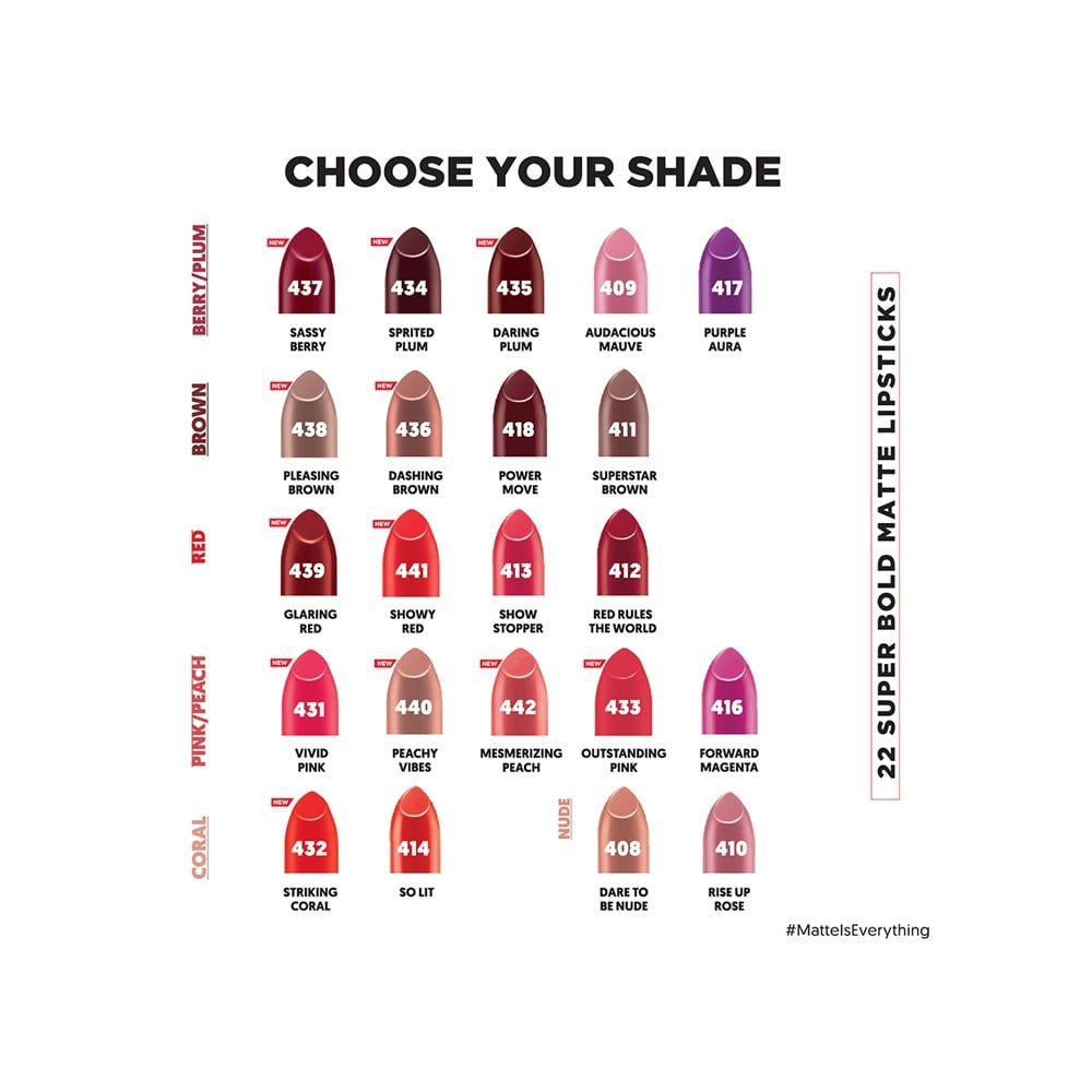 Revlon Super Lustrous Matte Lipstick (Pleasing Brown) : 4.2 g