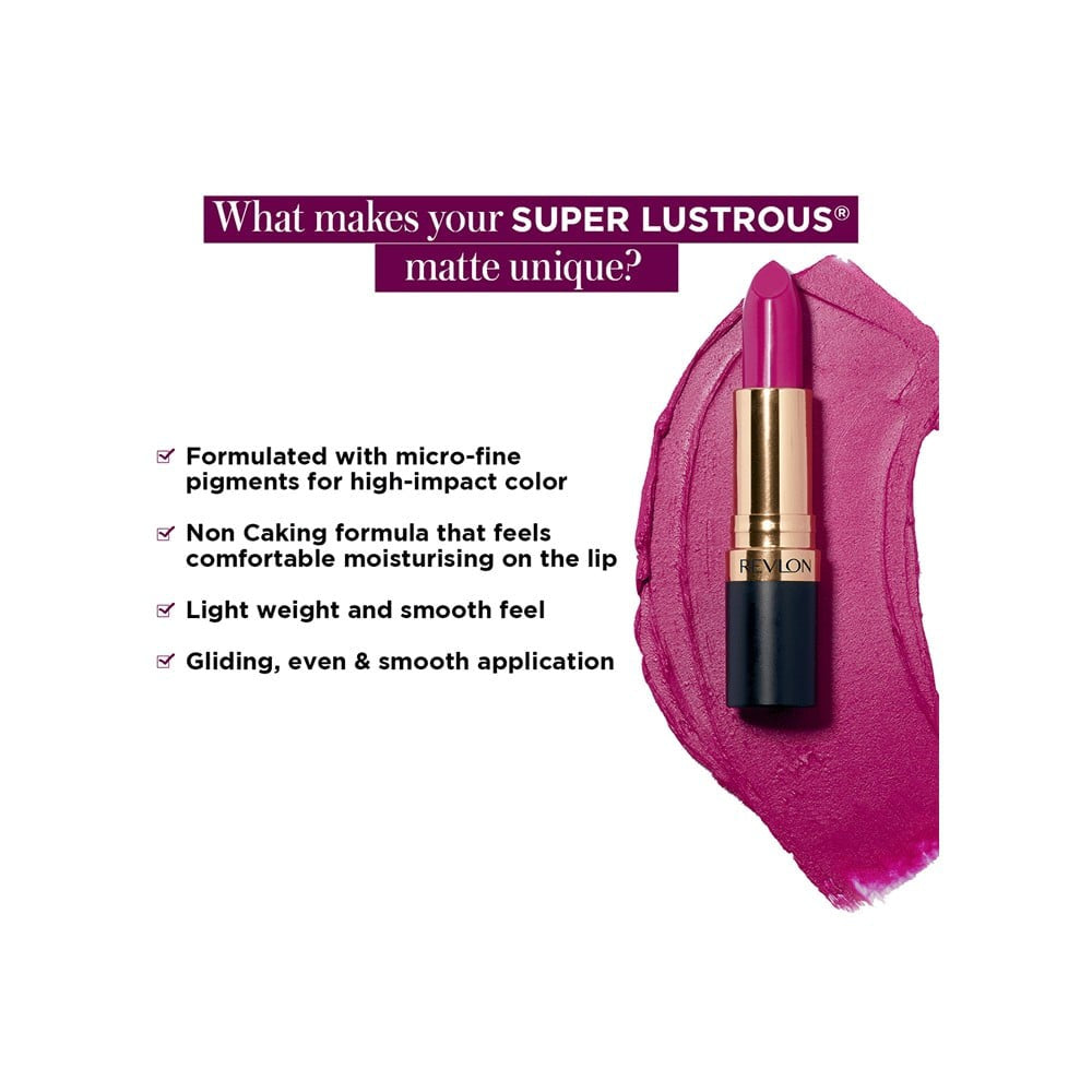 Revlon Super Lustrous Matte Lipstick (Pleasing Brown) : 4.2 g