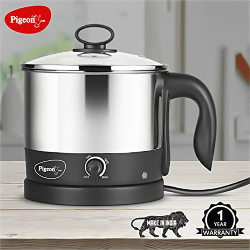 Pigeon Multi Purpose Kettle (600W, FAV Kessel, Black & Silver) : 1 unit