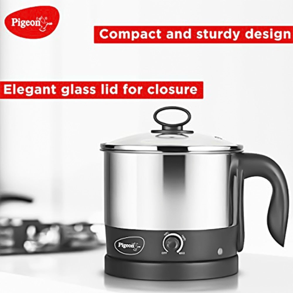 Pigeon Multi Purpose Kettle (600W, FAV Kessel, Black & Silver) : 1 unit