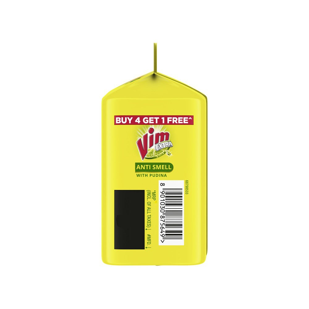Vim Anti Smell Pudina Dishwash Bar : 5 pcs