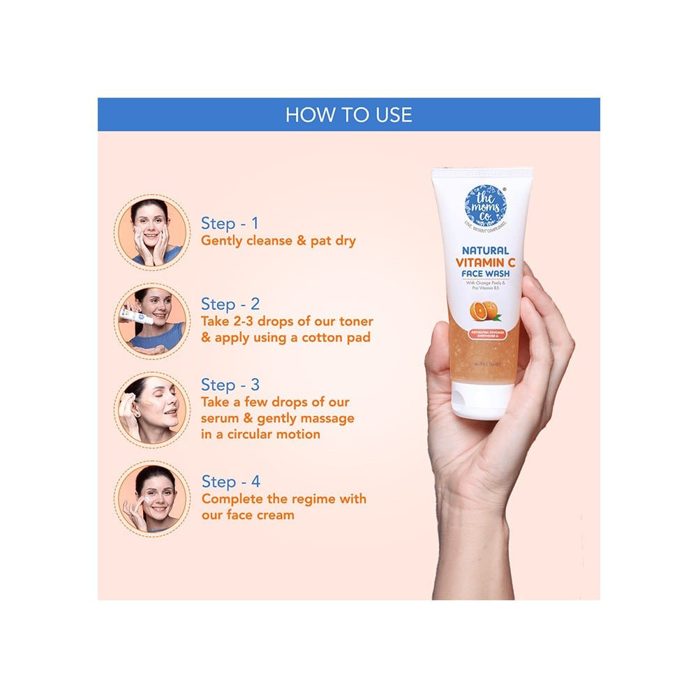 The Moms Co. Natural Vitamin C Face Wash : 80 ml