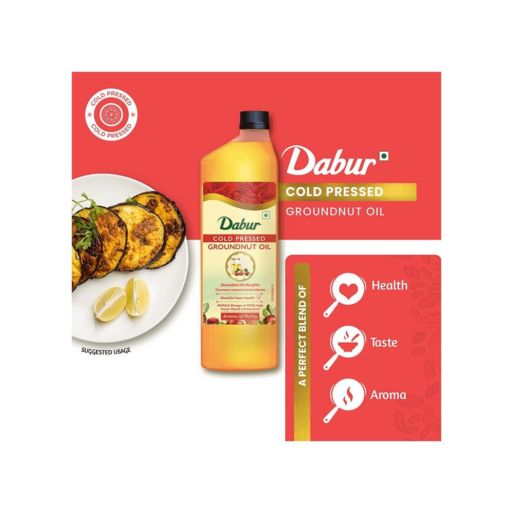 Dabur Cold Pressed Groundnut Oil : 1 ltr