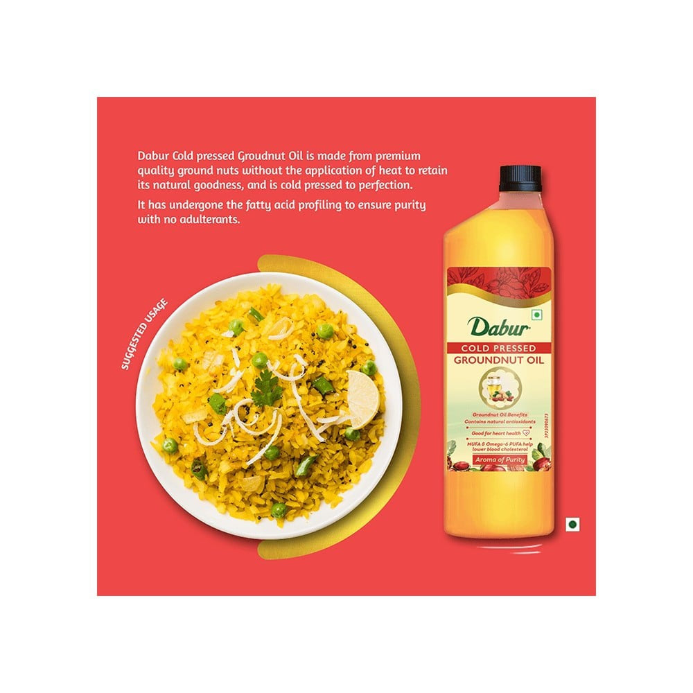 Dabur Cold Pressed Groundnut Oil : 1 ltr