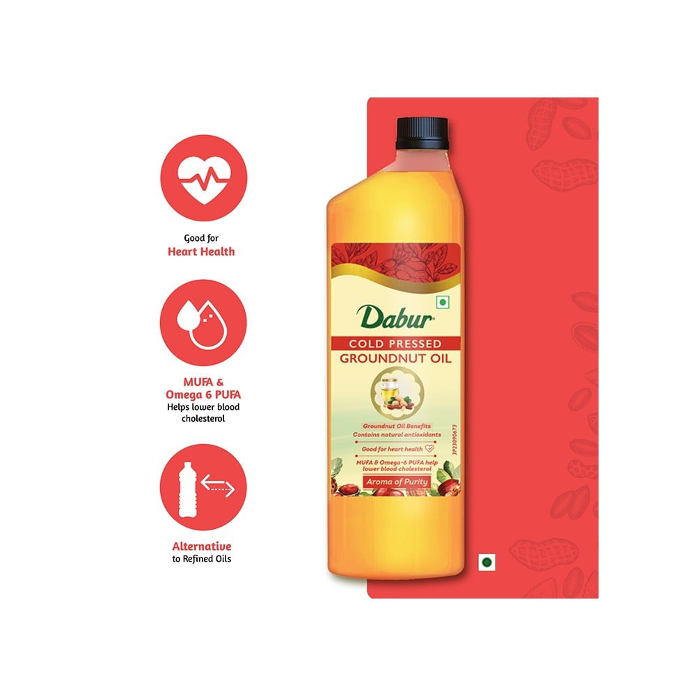 Dabur Cold Pressed Groundnut Oil : 1 ltr