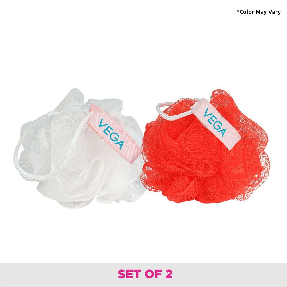 Vega Mini Bath Sponge - Loofah (BA-3/12) : 1 pack (2 pieces)