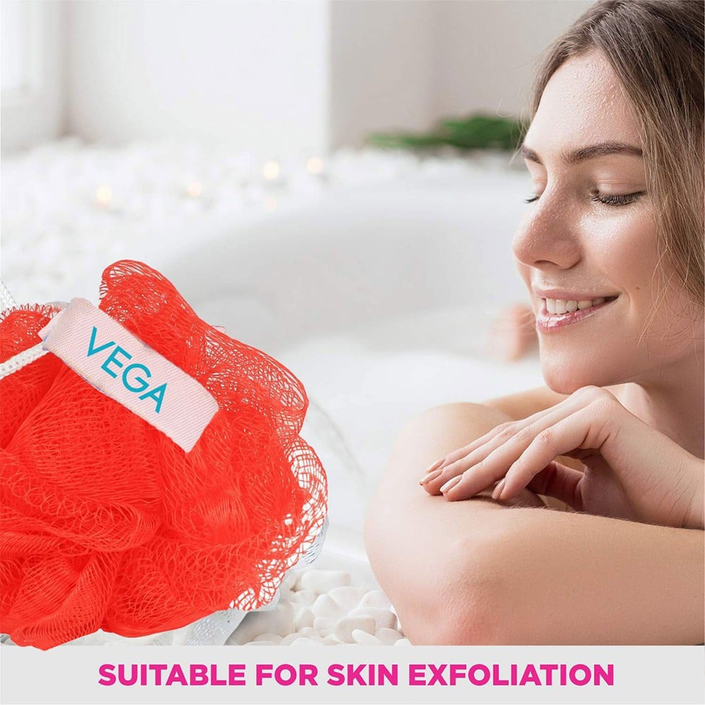 Vega Mini Bath Sponge - Loofah (BA-3/12) : 1 pack (2 pieces)