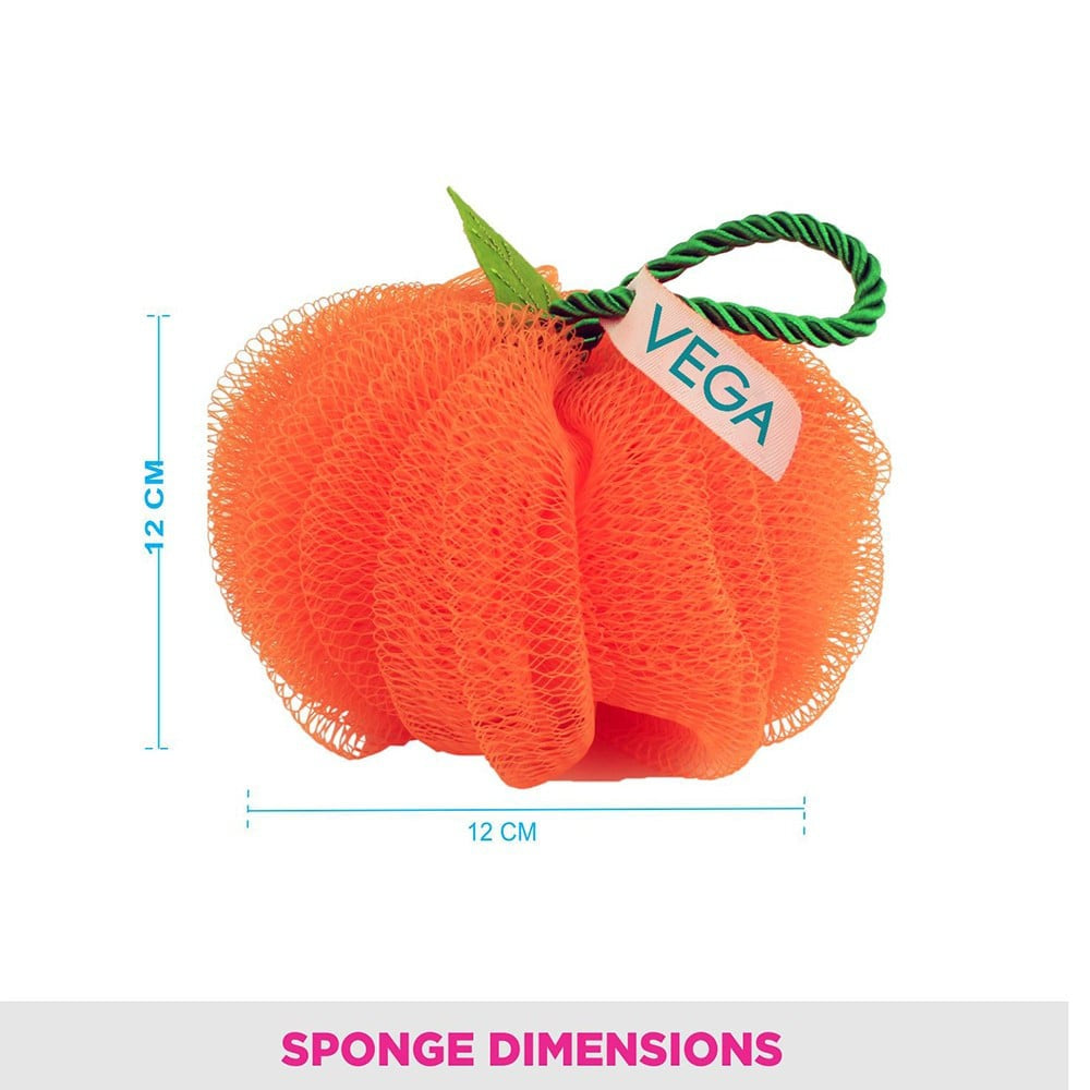 Vega Orange Shaped Bath Sponge Loofah (BA-3/10) : 1 piece