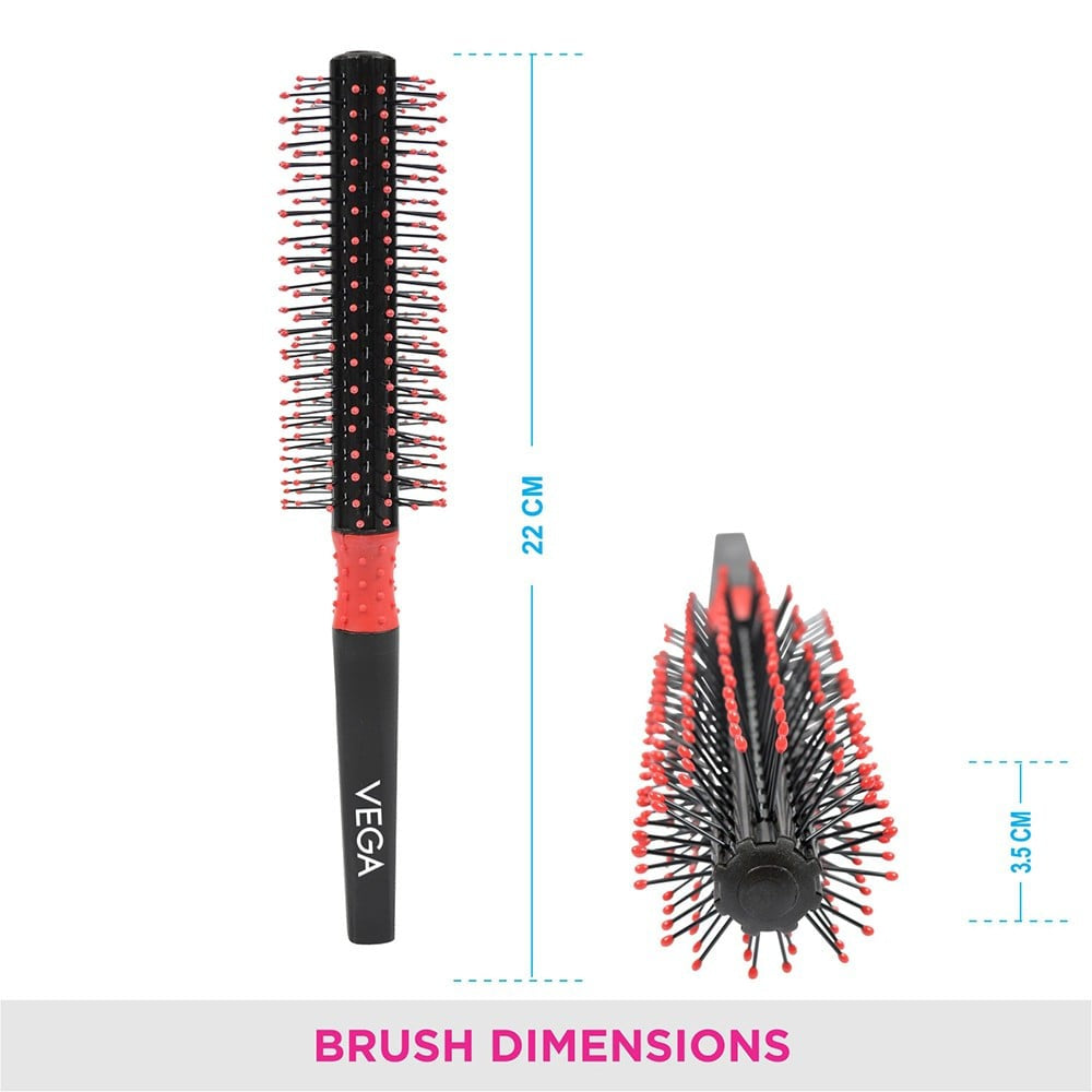Vega Round Hair Brush (Black) : 1 piece