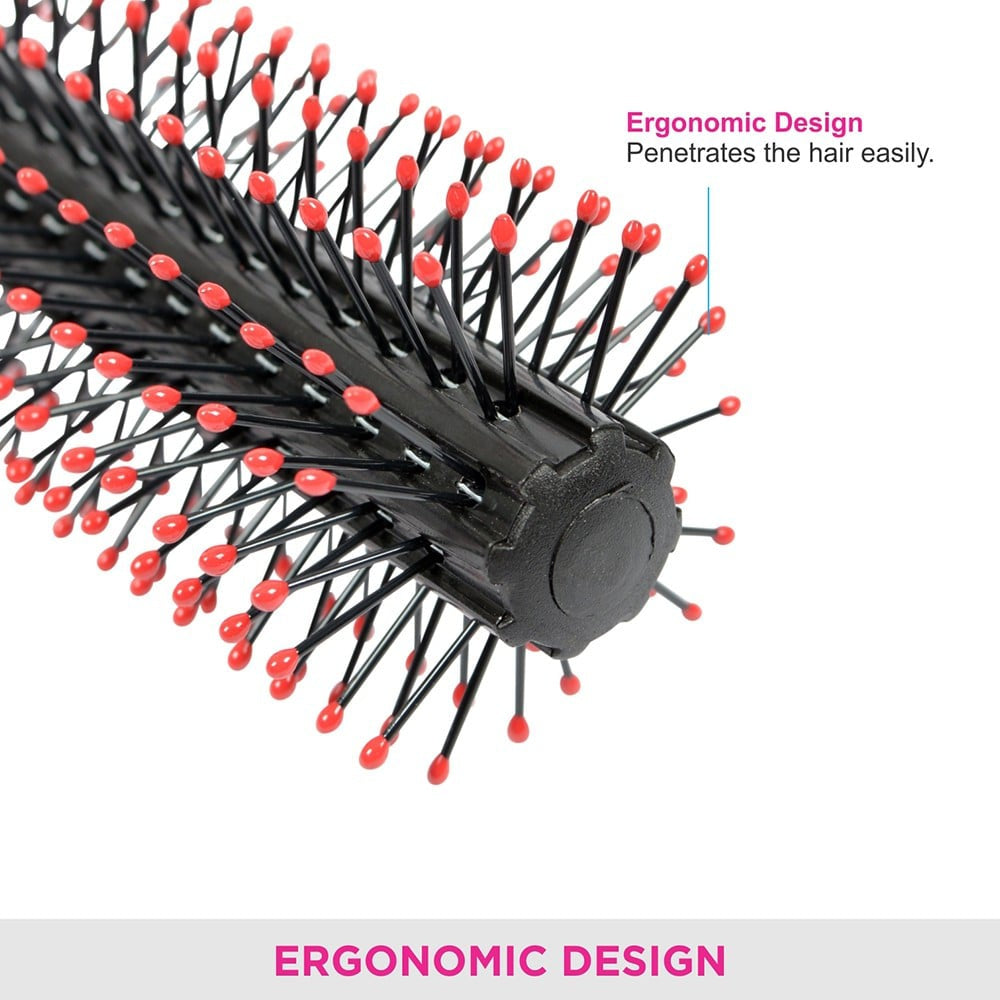 Vega Round Hair Brush (Black) : 1 piece