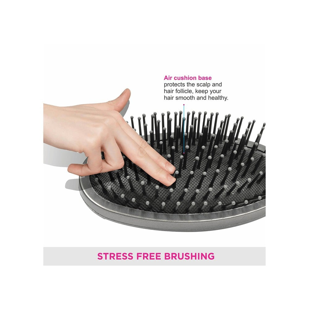 Vega Cushioned Hair Brush (Black) : 1 piece