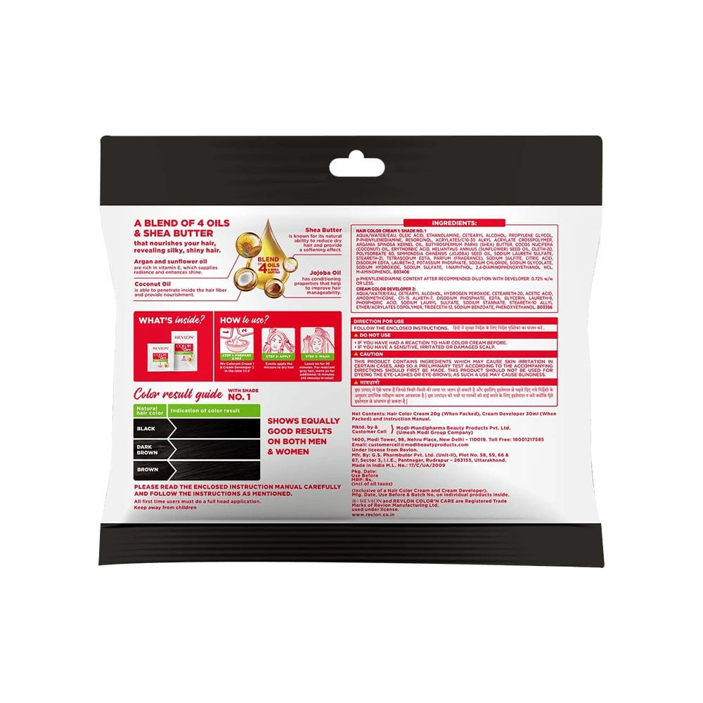 Revlon Color N Care Hair Colour (Natural Black) : 1 pack