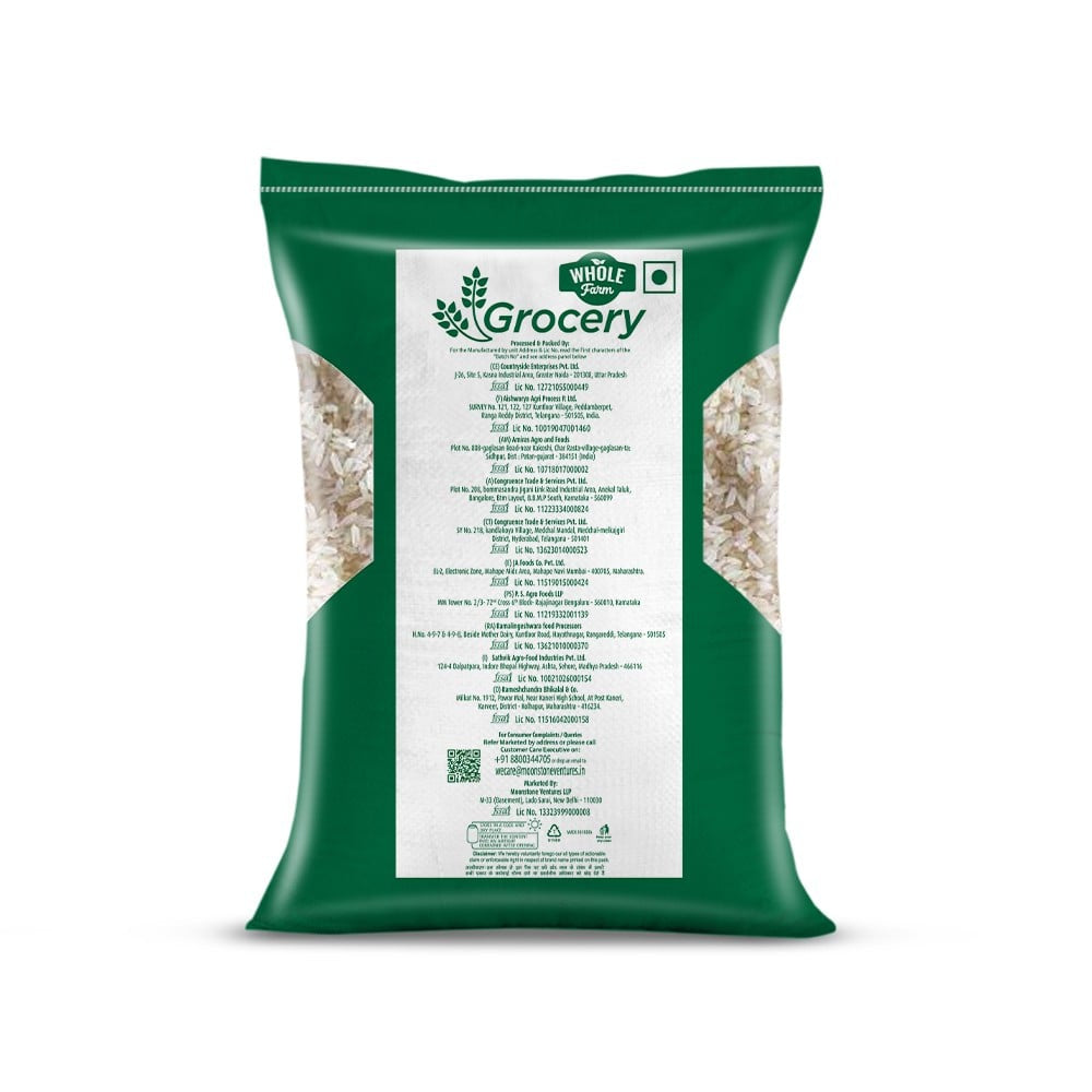 Whole Farm Grocery Raw Sonamasuri Rice : 1 kg
