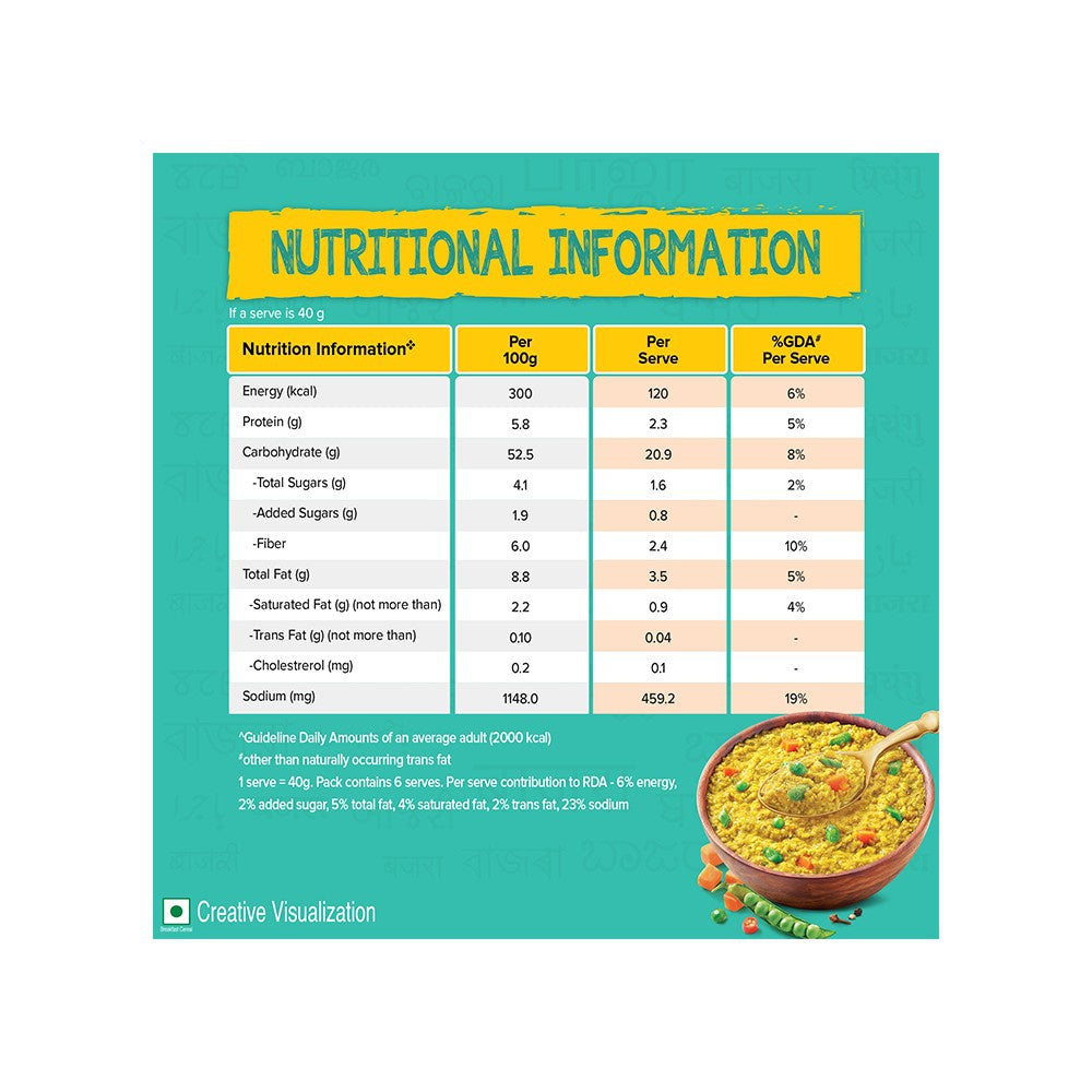 Nestle a+ Masala Millet (Veggie Masala) : 40 g