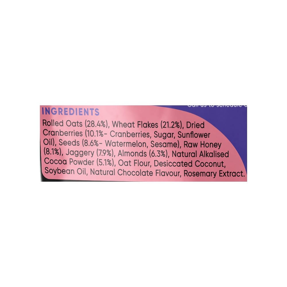 True Elements Dark Chocolate Granola : 400 g