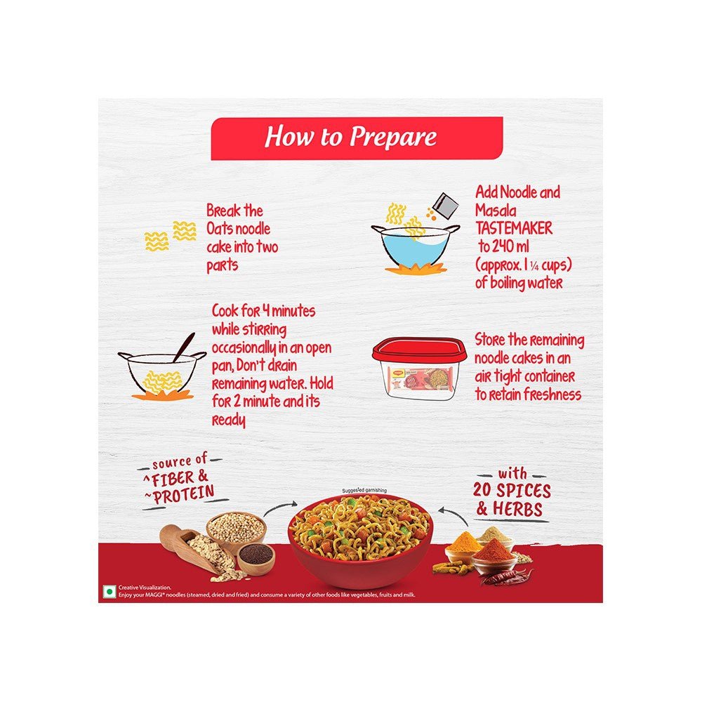 Maggi Nutri-Licious Masala Oats Instant Noodles with Millet Magic : 298 g
