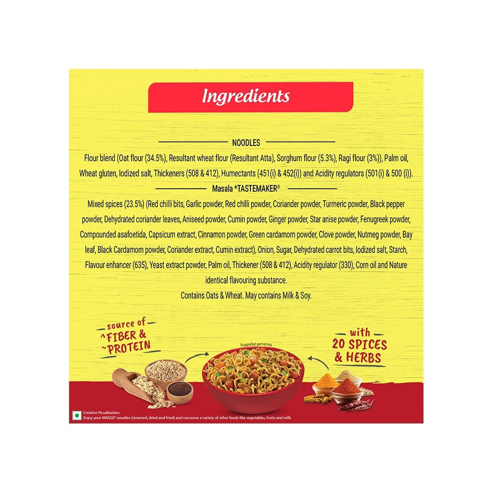Maggi Nutri-Licious Masala Oats Instant Noodles with Millet Magic : 298 g