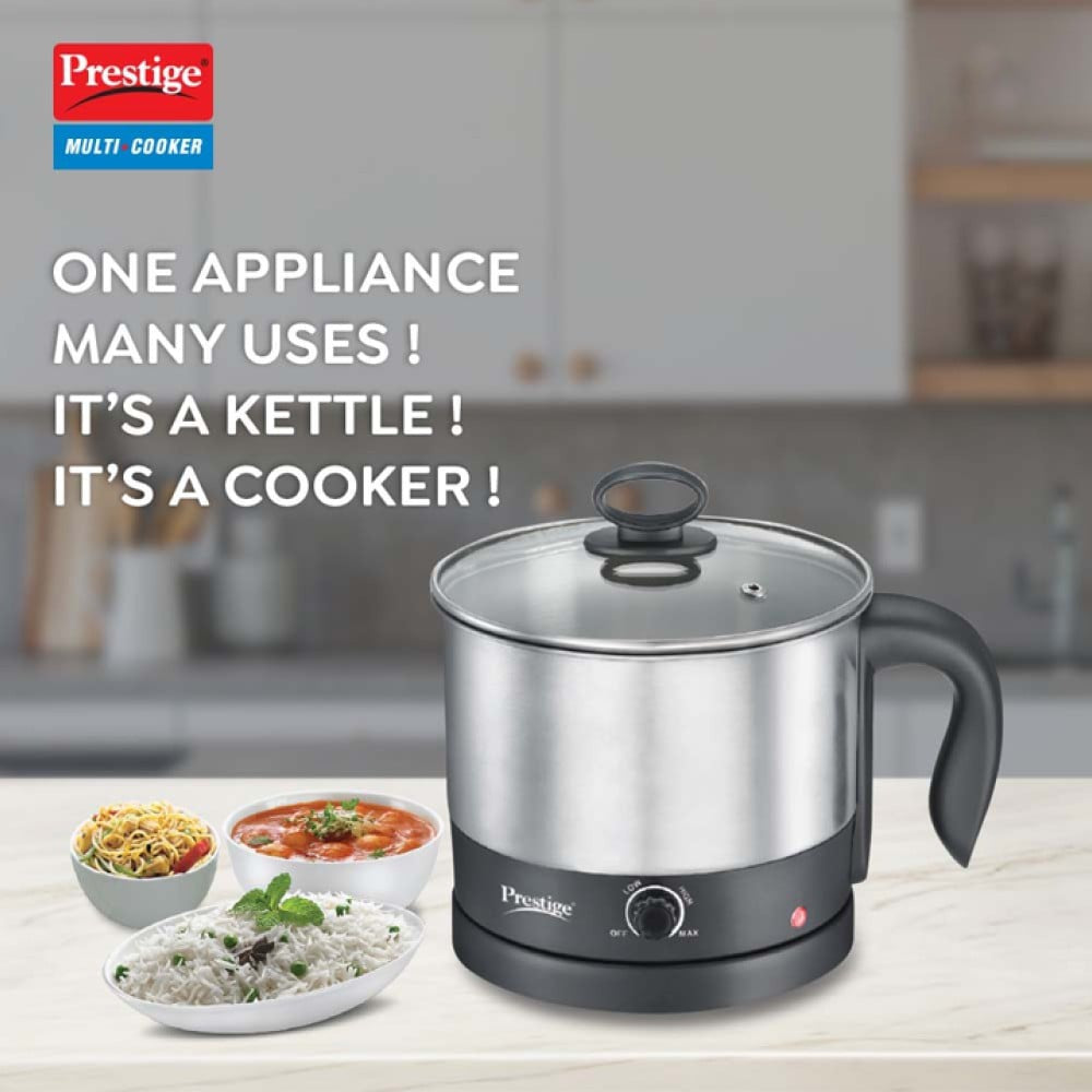 Prestige PMC Multi Purpose Kettle 1ltr (600W, PMC 1.0+, Silver) : 1 unit