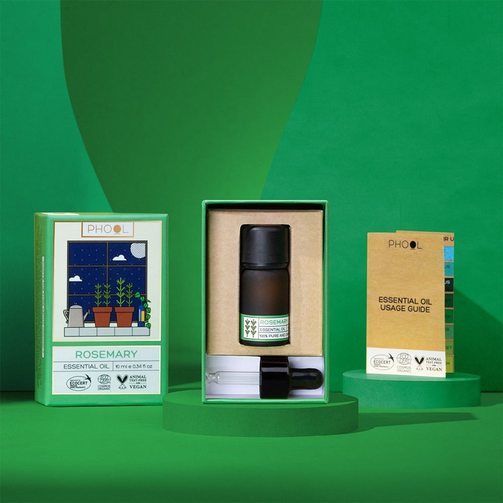 Phool Rosemary Essential Oil For Hair Growth & Dandruff Repair : 10 ml